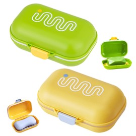 Leak-proof soap box, travel, waterproof soap box, soap dish with lid, sealed, portable soap box, for travel, bathroom, shower, camping, pack of 2