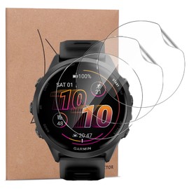 carinacoco 3 Pack Screen Protector for Garmin Forerunner® 570 47mm, HD Clear Flexible Soft TPU Screen Protector, Anti-Scratch, Bubble Free, Anti-Fingerprint Self-Healing Elastic Skin Protective Film