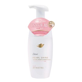 Dove Face Care Pearl Shine 3-in-1 Clear Glossy Skin Foam Makeup Remover Cleansing Pump, 6.1 fl oz (170 ml)