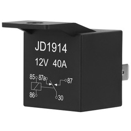 Weasch 10Pcs JD1914 Car Relay, 12V 40A, 5 Pin SPDT, Automotive Switches and Starters, Waterproof Relay for Boat Tractor Truck Motorcycle (10)