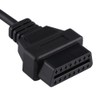 Qiilu Cable Adaptador de automóvil, Cable de Conector de diagnóstico