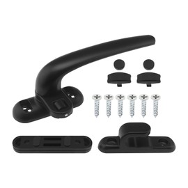 VGOL 1 Set of Aluminum Alloy Window Handle Sliding Door Outer Hanging Window Handle Door and Window Pulley Handle Accessories Black Right Open