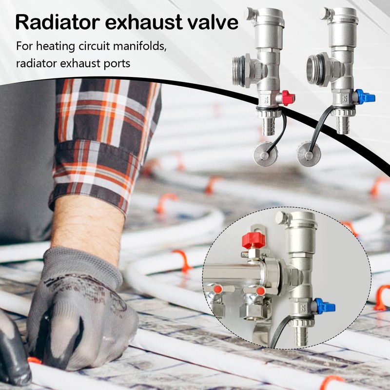 Quick Bleeder Set 1 Inch for Heating Circuit Distributor, Bleed