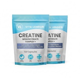 Creatine Monohydrate Complex + BCAA's & Electrolytes | 240 Vegan Creatine Capsules for Women & Men (Not Creatine Powder, Gummies or Tablets) | Enhanced Performance & Recovery