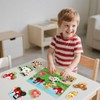 Wooden Jigsaw Puzzle Farm Animals Baby Puzzles Peg Puzzle Educational