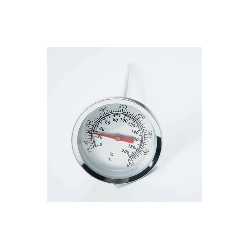 Termómetro 0 A 200°c Acero Inox Con Pinza, Vástago De