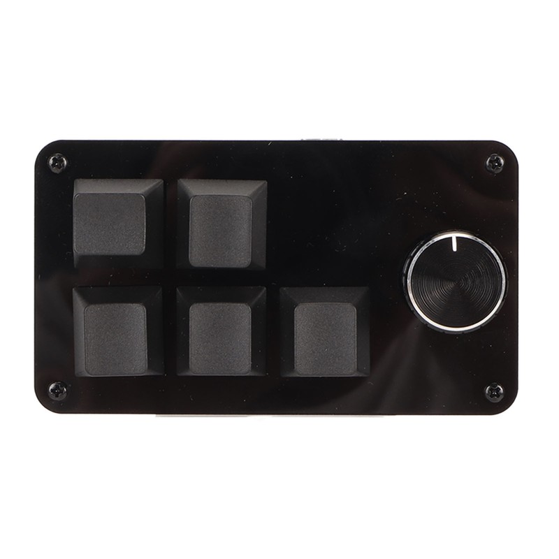 Programmable Keypad 5 Keys 1 Knob Blue Switch Mechanical Hot