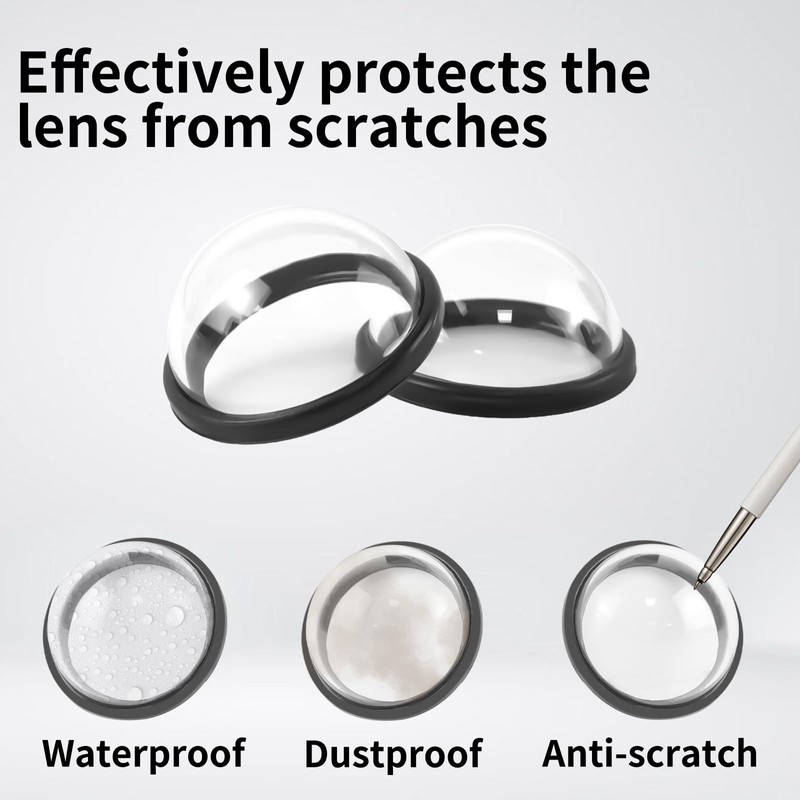 FIFIELD 2PCS Replacement Protective Lenses Cover Compatible with Gopro Max