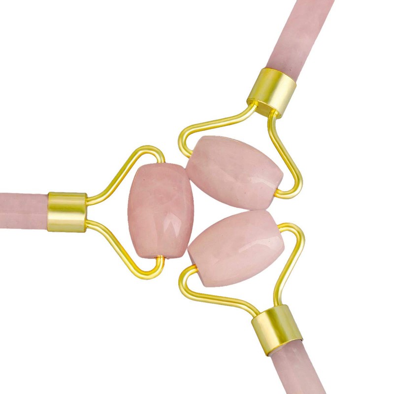 Nupuyai Jade Roller Face Massager Gemstone Rose Quartz Face Roller