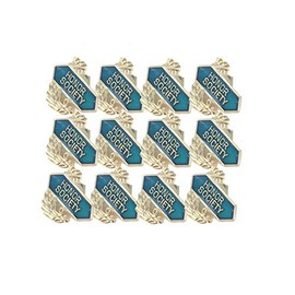 SHOP AWARDS AND GIFTS Honor Society Enamel Lapel Pins for Students Appreciation Reward School Teacher, Bulk Pack of 12, Poly Bagged, 5/8 Inch