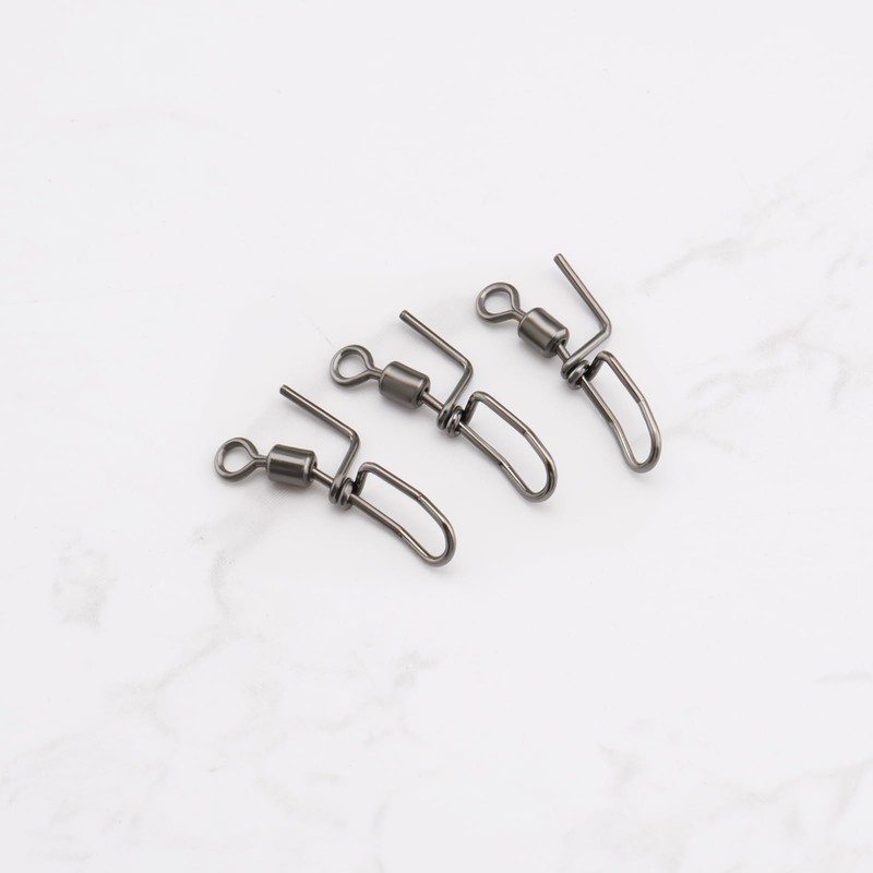 LT Easiyl 50Pcs Stainless Steel Cascade Swivels For Sea Fishing