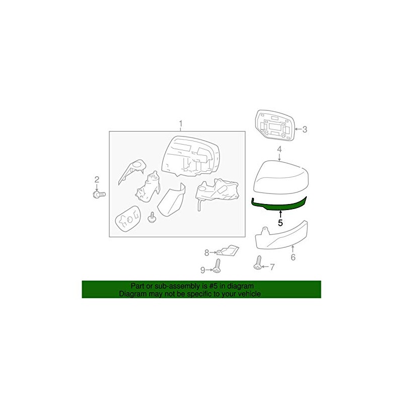 Subaru Mirror Cover Cap - 91054VA211