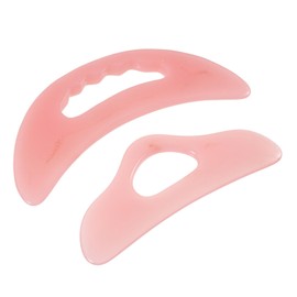 FOMIYES 2pcs Guasha Massage Scrapers Resin Tool Portable Body and Face Scraper Board for Neck and Shoulder Relief Smooth Edges for Safe Use for Personal and Professional Massage
