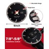 Casaverde 150mm Diamond Turbo Saw Blade,Diamond Blade for Granite and