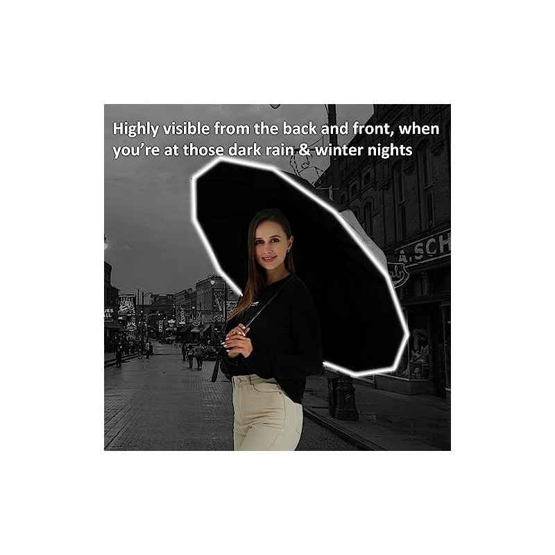 BAODINI Paraguas invertido para la lluvia o el sol, protege
