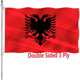 Ireland Flag Country Irish Flag 3x5 Double Sided for Outdoors 3 Ply 240D Heavy Duty Polyester and Durable Canvas Header