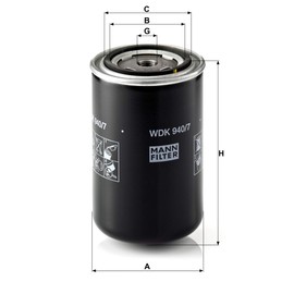Original MANN-FILTER Fuel filter WDK 940/7 – For Utility Vehicles