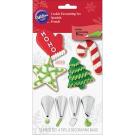 Wilton 12-Piece Christmas Cookie Decorating Set