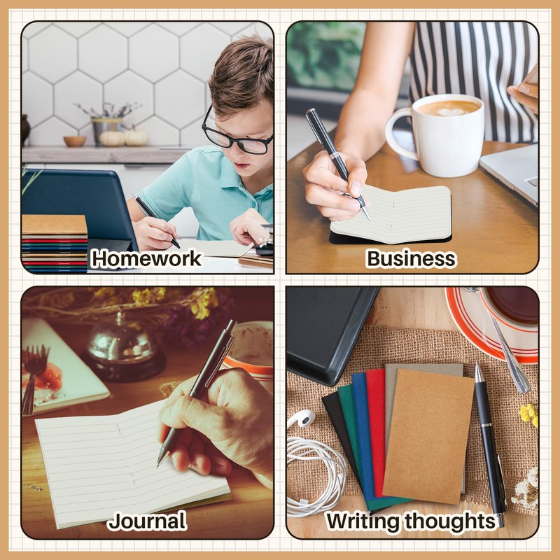 Outus 36 Pcs Pocket Notebook Mini Journal 2.5" x 4"