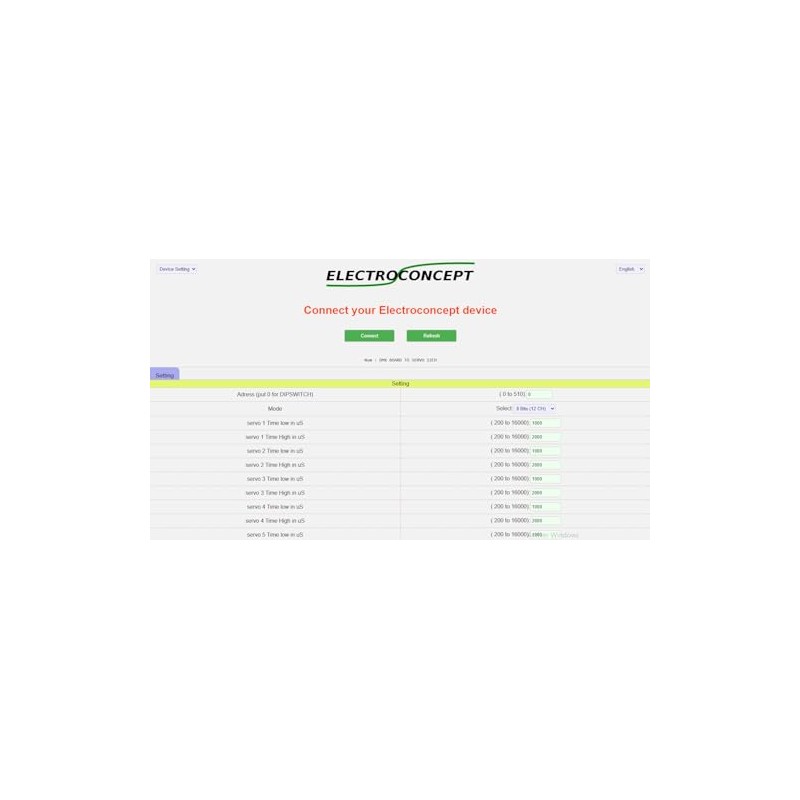 DMX ServoMotor 12 Way Board