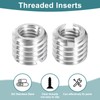 uxcell 10Pcs Threaded Inserts, M5-0.8x7 & M8-1.25x7 Stainless Steel 303