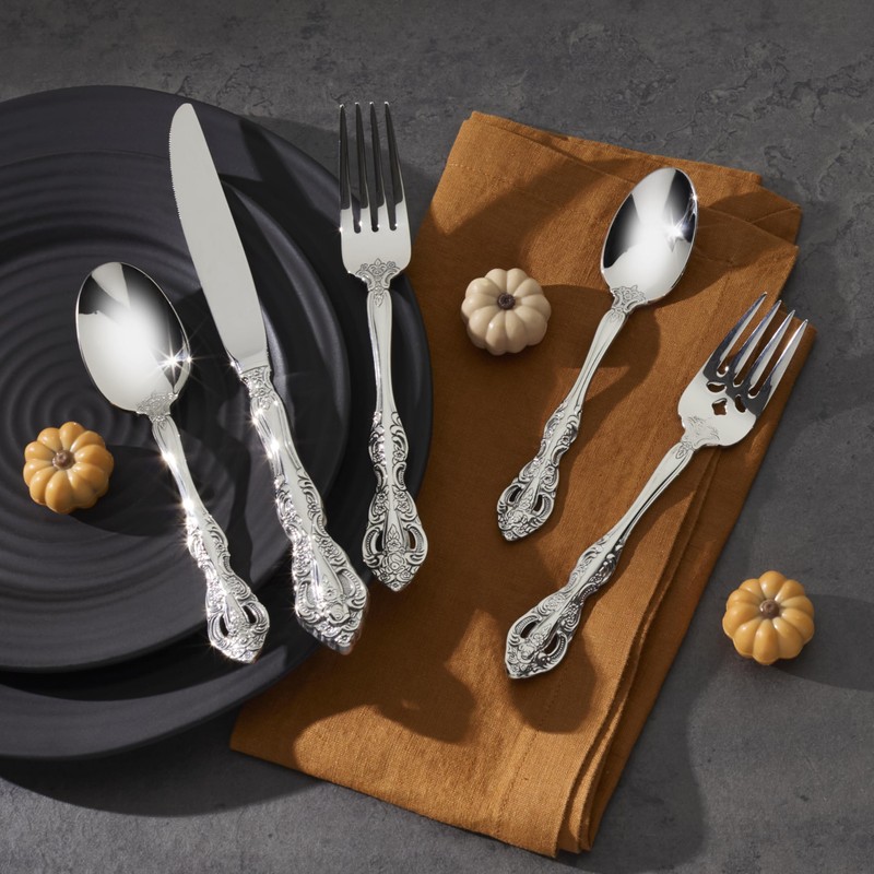 Oneida Silverware Set, Michelangelo Fine Flatware Tall Drink Spoon, Service