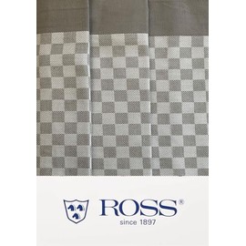 Ross - Cotton - 3 x Tea Towels in a Set (Grey)