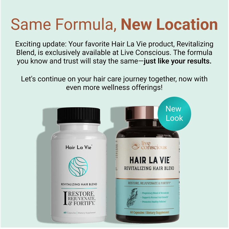 Hair La Vie Live Conscious Revitalizing Blend Hair Growth Vitamins