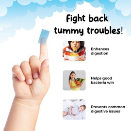 Soul Strips Miss Digestion - Probiotic Blend for Digestive Health, Eases Bloating & Gas, Cranberry Extract, Promotes Good Bacteria, Blueberry Flavor, Zero Sugar, Vegan, 30 strips pack