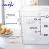 FSUON 4 Pack Clear Food Storage Containers with Lids and