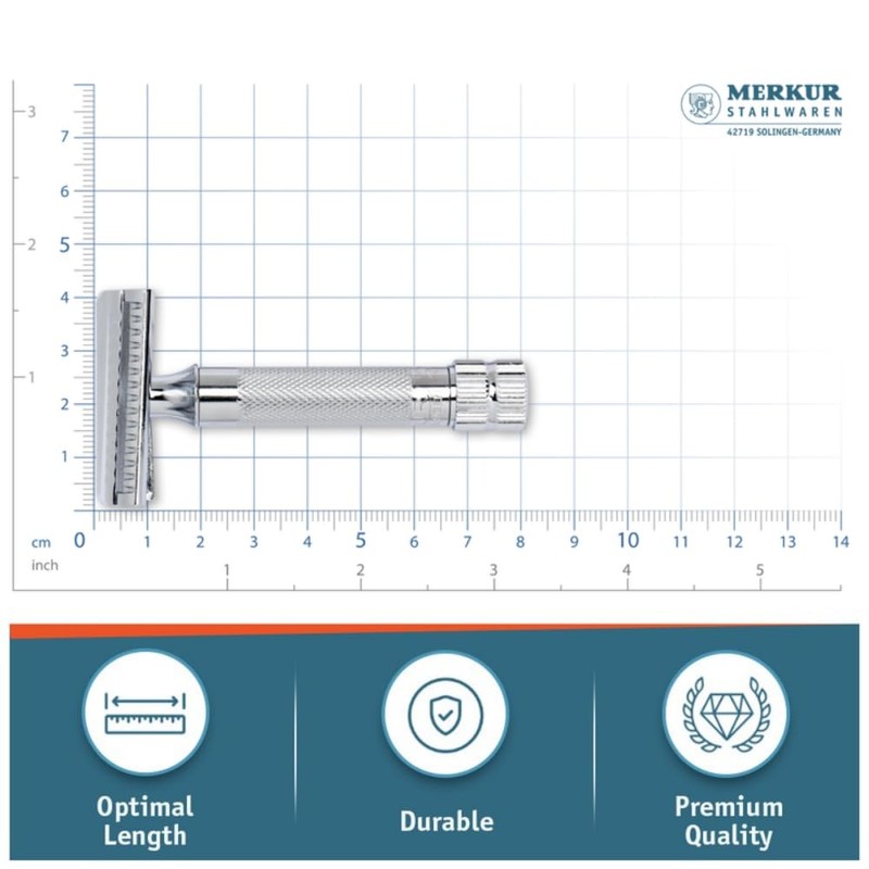 MERKUR 37C Double Edge Safety Razor | Slant Bar Design