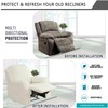 MINGPINHUIUS Recliner Chair Covers - Soft Recliner Cover Stretch Recliner