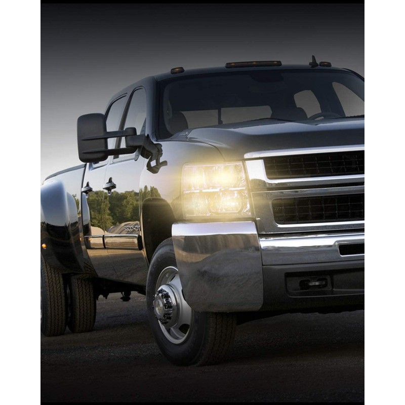 KAX Front Headlight Assembly Compatible with Silverado 1500/2500 HD/3500, 3500