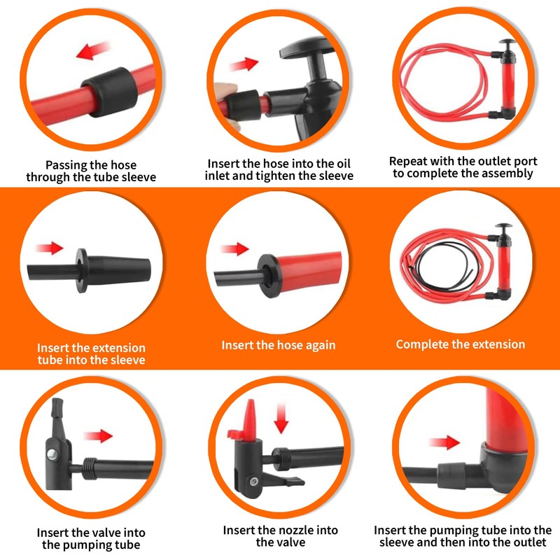 MeasuPro Siphon Hand Pump For Water - 15" Manual Water