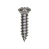 Auveco 1421, Phillips Oval Head Tap Screw 8 X 5/8 6 Head, Pack Size: 100