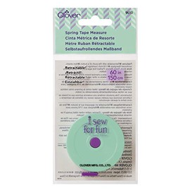 Clover Needlecraft I Sew for Fun Cinta métrica de primavera, pequeña, azul/morado