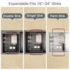 Over the Sink Expandable Dish Drainer Drying Rack In Stainless