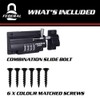 Federal Lock Combination Locking Bolt, Heavy Duty Sliding Lock With