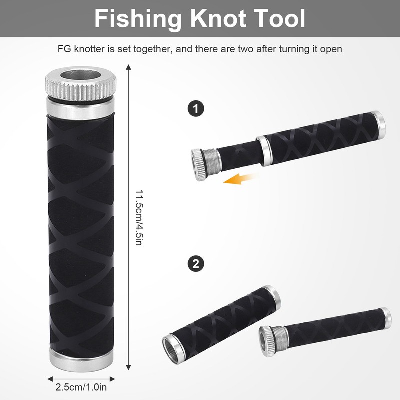 Fishing Knot Puller Tool Assist, Metal FG GT Knot Puller