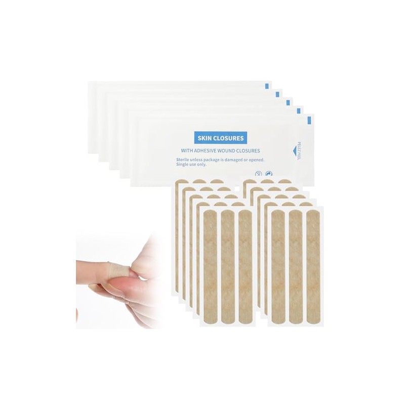Skin Wound Closure Strips 30 Pcs Sterile Wounds Suture Closures
