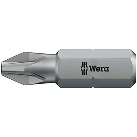Wera - 5072082001 Series 1 855/1 Z Sheet Metal Bit, Pozidriv PZ 2 Head x 25mm Blade (Pack of 10)