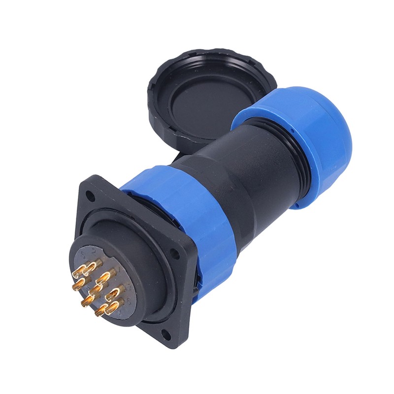 IP68 Waterproof Power Connector Male Female Square 4 Hole Aviation
