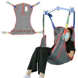 EZ Assistive Universal Full Body Hoyer Lift Sling, Patient Lift Sling with Mesh Fabric for Transfer Aids, Toileting sling, 500lbs Weight Capacity (Small, 1pc)