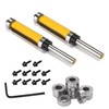 Gasea 12Pcs 1/4" Shank Top and Bottom Bearing Flush Trim