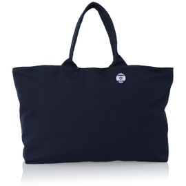 F Style F-SD010771 Tote Bag, With Flag Can Badge, Cotton, 12 oz, Canvas Tote Bag, Navy, navy