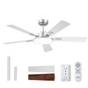 addlon Ceiling Fans with Lights, 52 inch Silver Ceiling fan