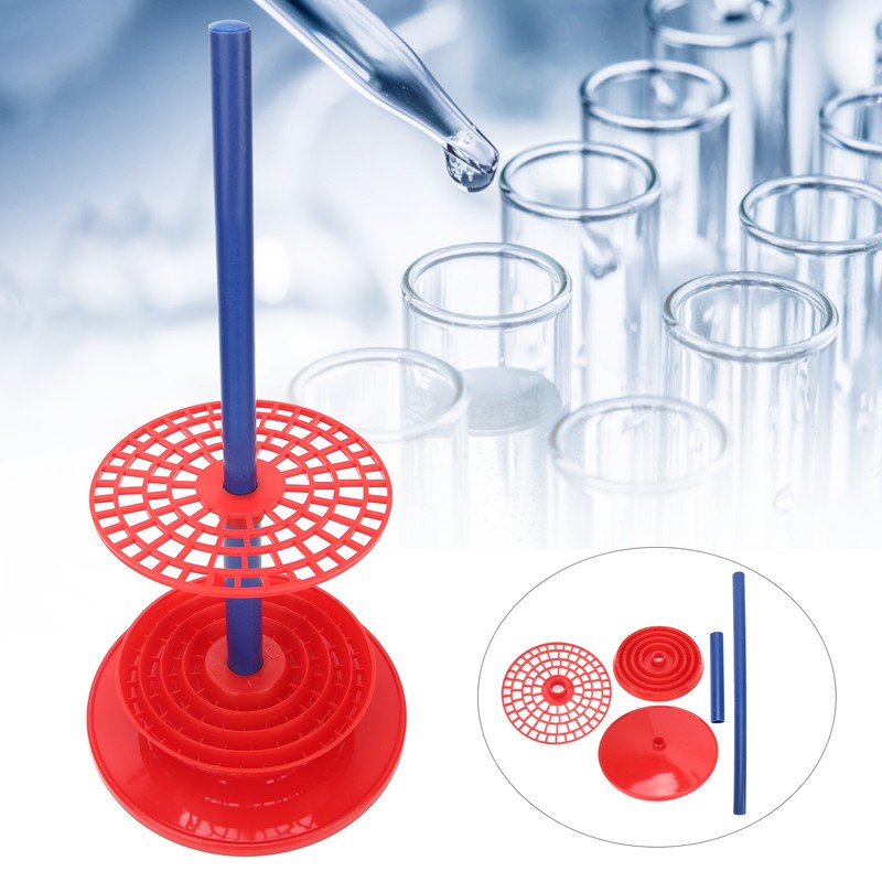 98 Holes Pipette Racks Red Pipette Stand Holder Rack Laboratory
