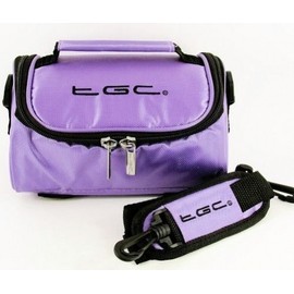 e®TGC ® Case Shoulder Bag for Sony SRS-X3 Bluetooth Speaker with shoulder strap and Carry Handle (Electric Purple)