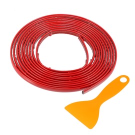 TUCKBOLD Car Truck Window Trim Strip 1/4" 6mm Width 10Ft 300cm Self Adhesive Scratch-Proof | Universal Exterior Interior Bumper Door Body Side Decorative Sticker Gloss Red 1 Set