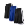 TopTie 3 Pack 2-Tone Basketball Shorts for Men with Pockets,